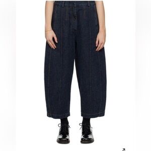 Cordera Navy Curved Leg Denim Jeans